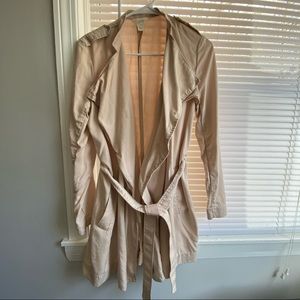 h&m lightweight trench coat